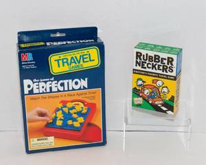 lot 37 image: Set of 2 Travel Games  Travel Perfection & Rubber Neckers