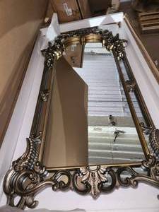 Howard Elliott Imperial Mottled Bronze with Antique Silver Accents Mirror