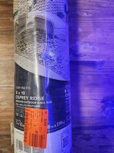 lot 13 image: 8x10 osprey blue indoor outdoor area rug