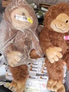 lot 24 image: 2- large Bigfoot plush