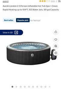 lot 29 image: Inflatable hot tub