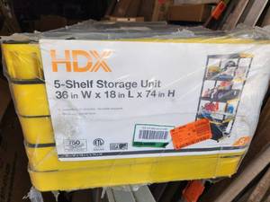 lot 31 image: 5-shelf storage unit