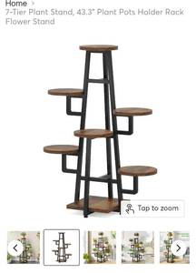 lot 43 image: 7-tier plant stand