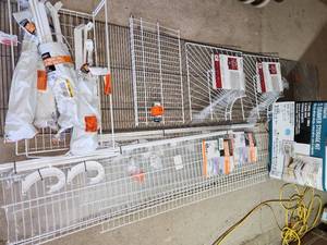 lot 62 image: Wire closet shelves and drawer kit