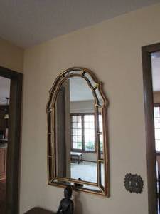 lot 16 image: MCM  Vintage Gold Framed mirror