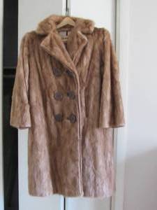 lot 41 image: Vintage double breasted Mink Coat in excellent condition