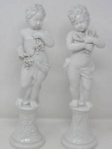 lot 101 image: 2 of the 4 available (Italian Four Seasons Statuettes)
