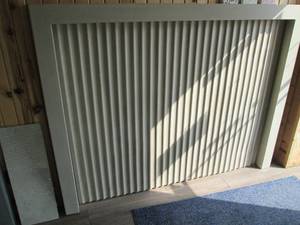 lot 3 image: Sage green tone concrete fireplace su...