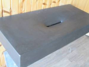 lot 26 image: Black concrete floating wall ...