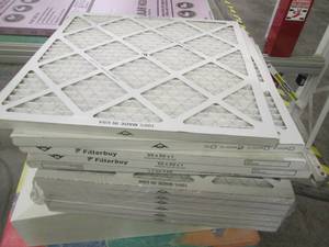 lot 44 image: Stack of 20x20x1in furnace filters...