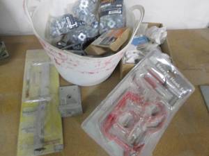 lot 60 image: Large lot of storage hooks l, carri...