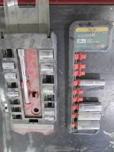 lot 95 image: Misc 38in drive shallow sockets pl...