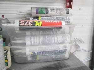 lot 107 image: Huge variety of assorted caulking a...