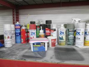 lot 108 image: Collection of assorted spray paints...