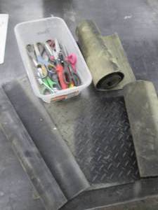 lot 128 image: Misc sections of toolbox liner...