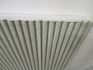 lot 139 image: Squared Fluted White Concrete panel, 47 x 55 x  thick