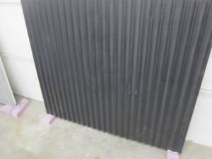 lot 140 image: Fluted Black Concrete panel, 47 x 55x  thick