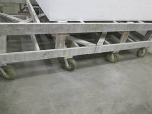 lot 143 image: Huge heavy Duty hardwood 120x58x34i...