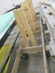 lot 145 image: Heavy Duty hardwood 120x24x52in A-f...