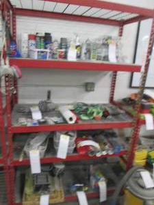 lot 150 image: Heavy duty metal tear drop 5-tier s...