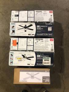 lot 4 image: Lot of Assorted Ceiling Lighting Fans Various Models and Conditions Customer Returns See Pictures