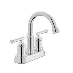 lot 21 image: Glacier Bay Oswell 4 in. Centerset Double Handle High-Arc Bathroom Faucet in Chrome   Customer Returns See Pictures