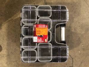 lot 27 image: Husky 33-Compartment Adjustable Double Sided Tool Storage Organizer Customer Returns See Pictures