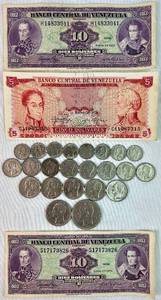 lot 76 image: Venezuela Coins and Currency