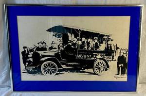 lot 131 image: Bryant Park Express New York City Print by Espinosa