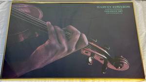 lot 126 image: Vintage Goldman Art, Los Angeles Harvey Edwards Violin Framed Poster Print