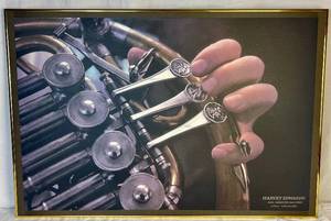 lot 125 image: Vintage Harvey Edwards French Horn 1982 Poster by Joel Meisner Gallery 25 x 37.25