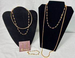 lot 114 image: Premier Designs Gold Toned Jewelry Collection #2
