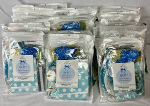 lot 203 image: Oh Boy Baby Shower Decorations - Blue Elephant Themed - 18 Kits