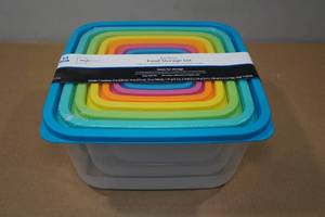 lot 135 image: Rainbow 14-Piece Food Storage Set