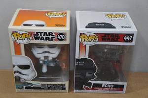 lot 172 image: 2 Funko POP Bobble Heads -Star Wars