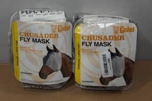 lot 175 image: 2 Cashel Crusader Fly Masks - YearlingLarge Pony