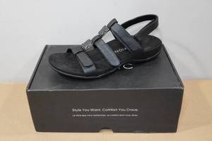 lot 217 image: Vionic Amber Womens Orthotic Sandals - Size 10, Black