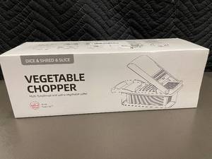 lot 13 image: Multi-Functional Vegetable Chopper with Dice & Shred Features