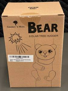 lot 14 image: Gnomes n More Solar Tree Hugger Bear for Yard and Garden