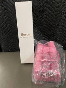 lot 17 image: Hoson 34 Curling Iron and 24 Pieces Foam Sponge Styling Set