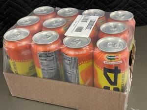 lot 213 image: 12-Pack C4 Energy Orange Creamsicle Zero Sugar Carbonated Drink