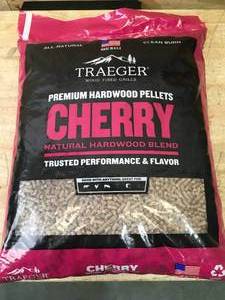 lot 51 image: Traeger Premium Hardwood Pellets Cherry Natural Hardwood Blend