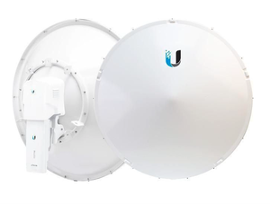 lot 10 image: Ubiquiti AF-11G35 11 GHz, 35 dBi airFiber X Antenna and 5 - Ubiquiti AF-4X airFiber 4 GHz Carrier Backhaul Radio