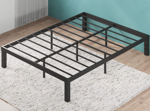 lot 14 image: Zinus Quick Lock 14 Inch Queen Sized Metal Platform Bed Frame 04142529.04