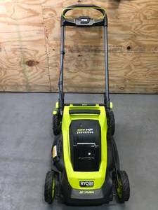 lot 2 image: RYOBI 40V HP Brushless 20 in. Cordless Battery Walk Behind Push Lawn Mower Model # RY401017 - Tool Only