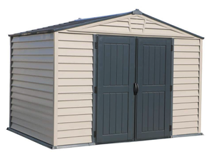 Storemax 10 ft. x 8 ft. Gray Vinyl Storage Plastic Shed 85 sq. ft.