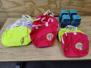 lot 149 image: Lot of Childrens Lunch Bags and Robot Pencil Sharpeners