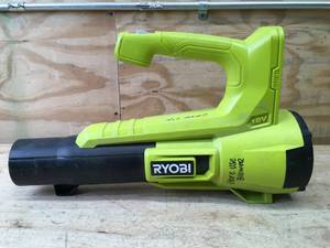 lot 77 image: RYOBI ONE 18V 90 MPH 250 CFM Cordless Battery Leaf Blower Model # P21011VNM - Tool Only