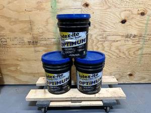 lot 30 image: Latex-Ite Lot of 3- Driveway Sealer Optimum Black Asphalt Asphalt 4.75 gal Black