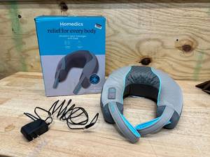 lot 213 image: Neck Vibrating Massager  Heat Homedics 2 Speed Pain Stress Relief Home Travel